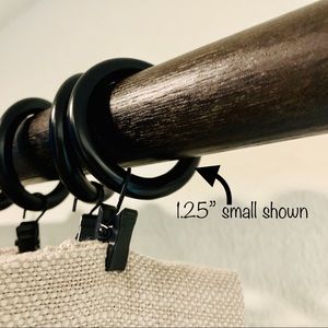 Pottery Barn Curtain Clip Rings - Antique Bronze
